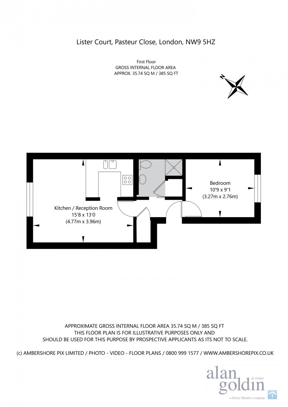 Floorplan for Lister Court, NW9
