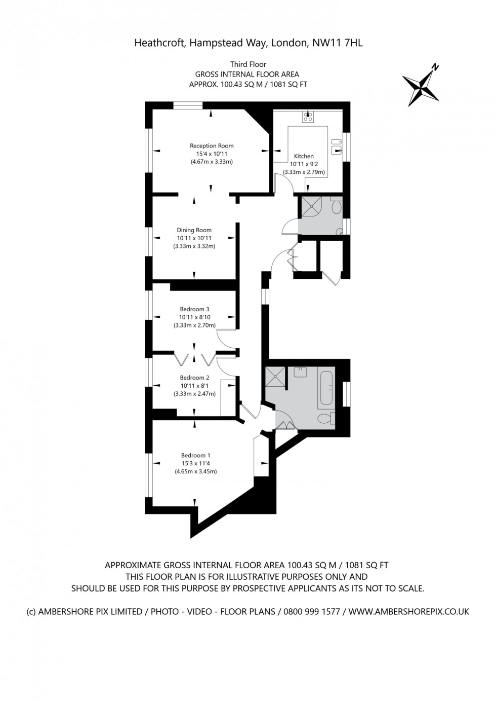 Floorplan for Heathcroft, NW11