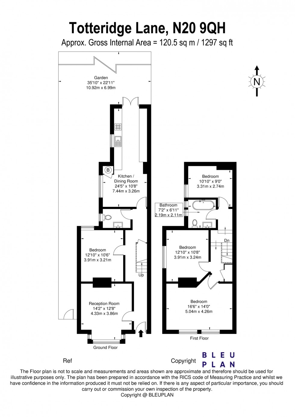 Floorplan for Totteridge Lane, N20