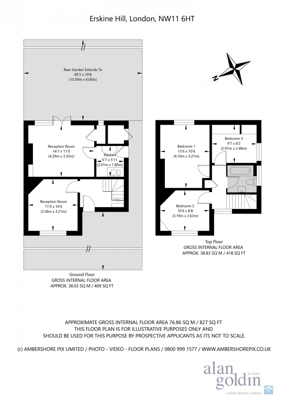 Floorplan for Erskine Hill, NW11