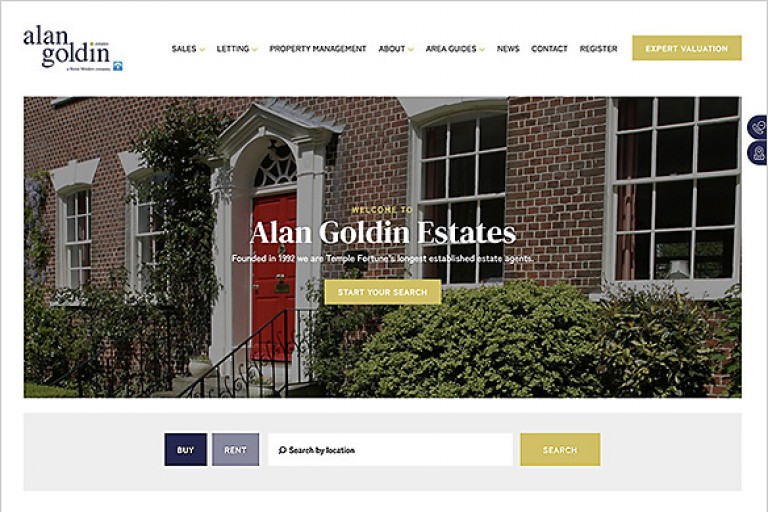 New look for www.alangoldinestates.co.uk
